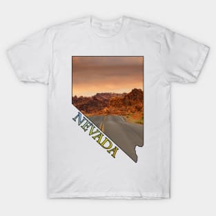 State of Nevada Outline T-Shirt